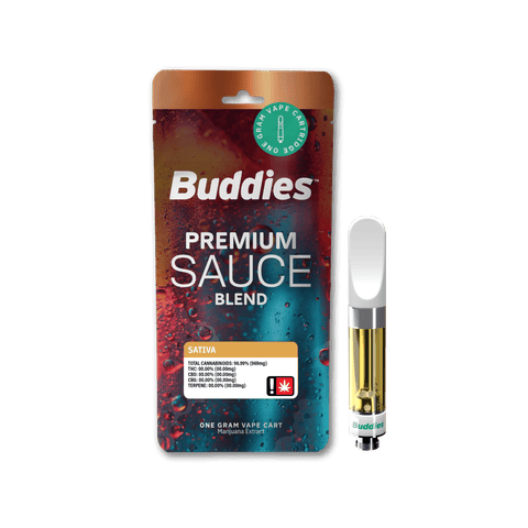 Buddies | Lemon Apricot | 1G | Distillate & Sauce | Cartridge