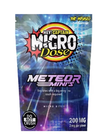 Meteor Minis - Hey Captain - Edible - Hybrid - 200mg