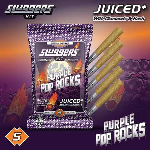 SLUGGERS - INFUSED PREROLL MULTIPACK - PURPLE POP ROCKS - 3.5G
