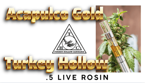 Acapulco Gold 1/2g Live Rosin Cart Turkey Hollow