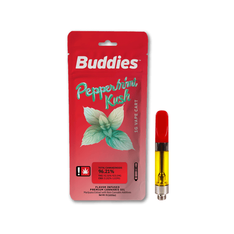 Peppermint Kush 1g Flavored Cartridge (Buddies)