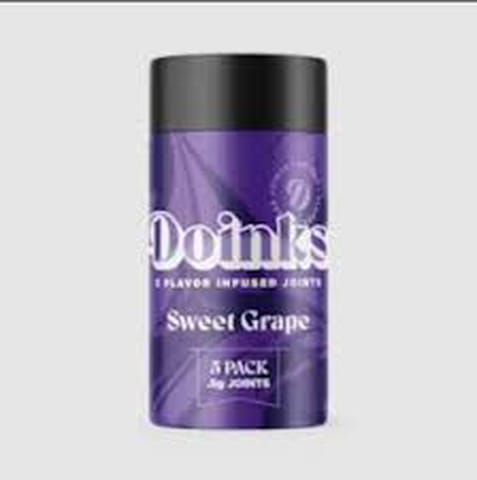 Doinks Infused Joint 5 Pack | Sweet Grape 2.5g Rec
