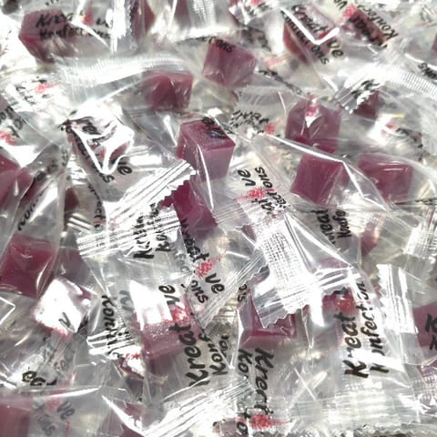 Blackberry 1:1 (100mg) Indica Karamels 10pk by Kreative Konfections