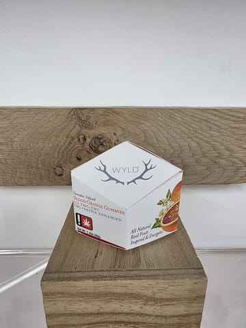 WYLD | 100MG | Blood Orange 1:1 (Sativa) THC:CBC Gummies 10pk