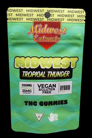 Midwest Extracts Tropical Thunder 200mg Gummy 8pk EXP:03/17/27