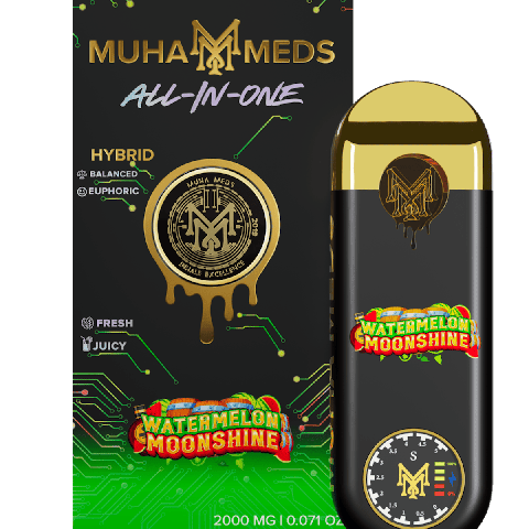 Watermelon Moonshine 2g Disposable | Muha Meds