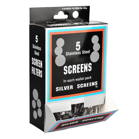 Silver/Stainless Steel Pipe Screen Filters | 5pc | 3/4"