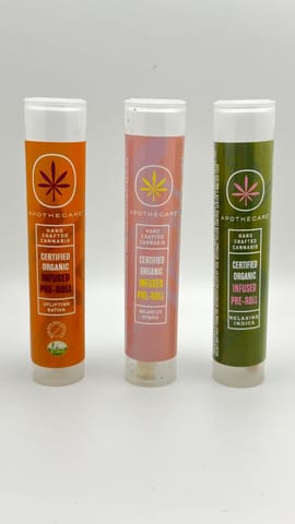 Apothecare Certified Organic Jack Blue Infused Pre-Roll 0.5g