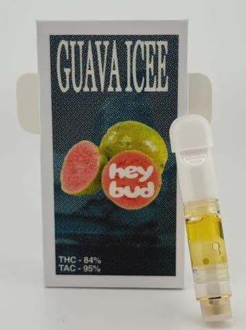 Guava Icee 0.5g Live Rosin Vape Cartridge by Hey Bud