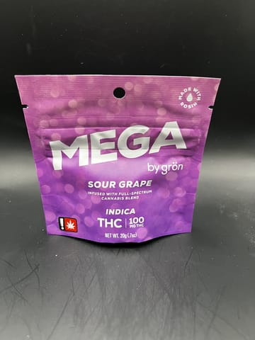 Grön | 100MG | Sour Grape (Indica) MEGA Pearl