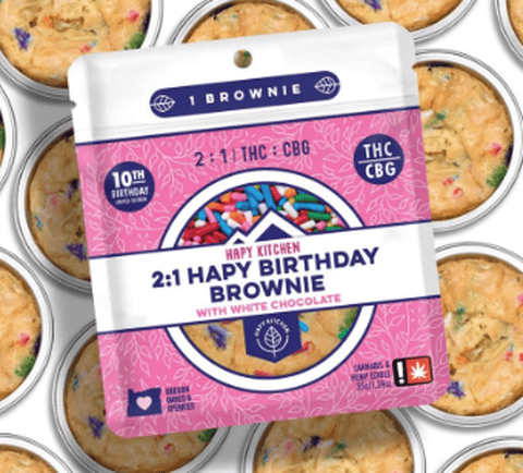 Hapy Birthday Brownie 2:1 THC:CBG (Happy Kitchen)