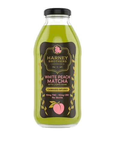 White Peach Matcha with Lions Mane - 10mg - Beverage