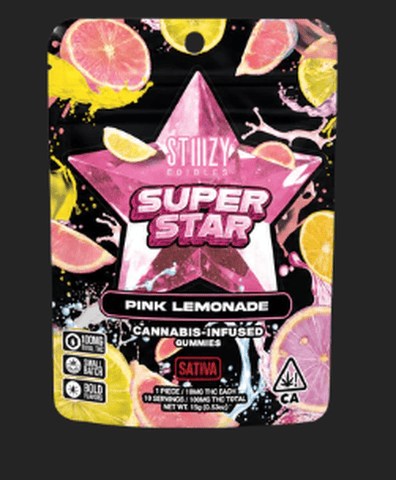 Stiiizy | Pink Lemonade | Super Star Gummy | Sativa | 100mg