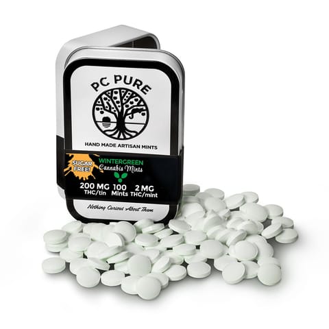 Wintergreen Mints | 100x2mg THC Mints