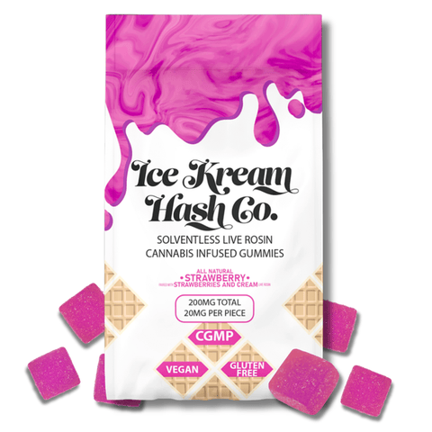IKHCO | Strawberries and Cream | Live Rosin Gummy | 200mg
