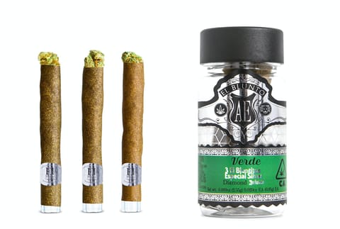Verde - 2.55G - Diamond Infused Bluntito Pack