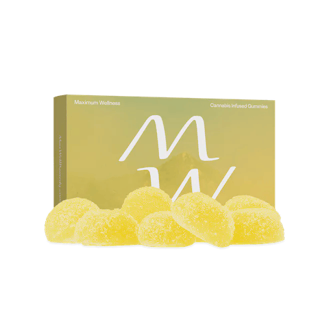 Maximum Wellness Gummies | Energize Pineapple 10mg THC 5mg, THCV 2.5mg CBD