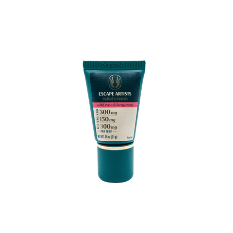 Escape Artists Relief Cream 2:1:2 | Rose & Bergamot 300mg Rec