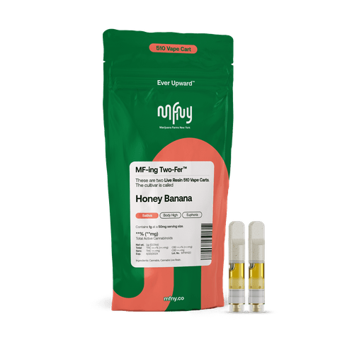 MFNY | Honey Banana | Live Resin 510 Cart Vape | 2pk | 0.5g