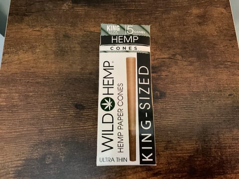 Wild Hemp Ultra Thin Hemp Paper Cones 5 Pack