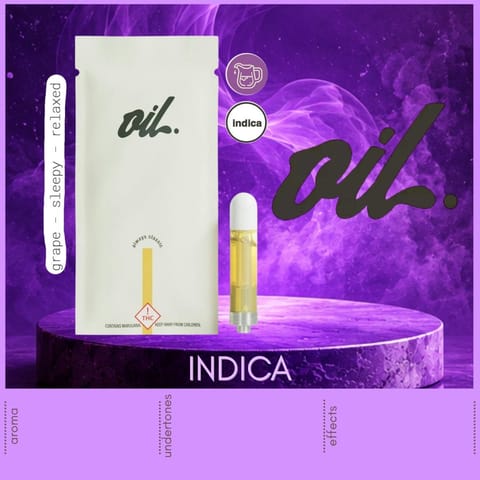 Purple Punch 1g Distillate Vape Cartridge by Oil by Craft | Golden Rookie