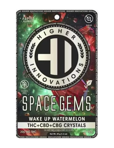 Wake up Watermelon Space Gems w CBD, CBG - 200mg