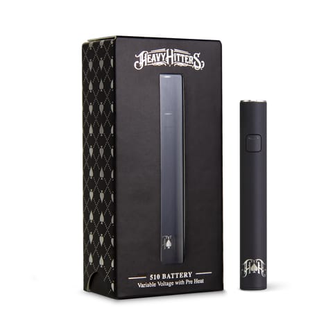Heavy Hitters 510 Variable Volt Battery w/Pre Heat Black