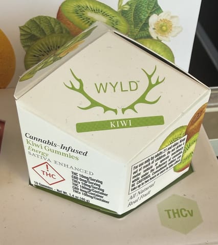 WYLD | Kiwi 1:1 THC:THCv | Gummies | 100mg | 10ct