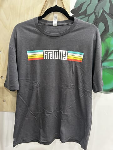 Cotton Heritage / Short Sleeve / Charcoal (5 Color Logo) / Large