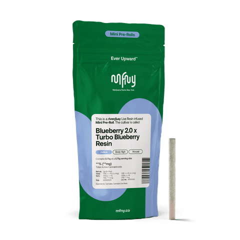 MFNY | Blueberry 2.0 x Turbo Blueberry | Live Resin Infused Pre-Roll | .75g