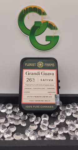 Grandi Guava .5G Pre-Rolls 7 Pack FFarms