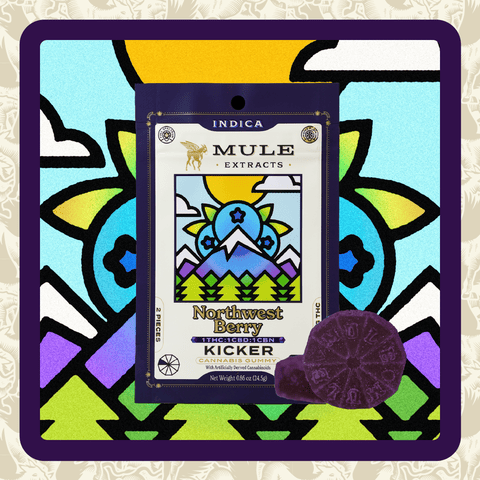 Mule - NW Berry 1:1:1 THC/CBD/CBN - 100mg 2pk Gummy