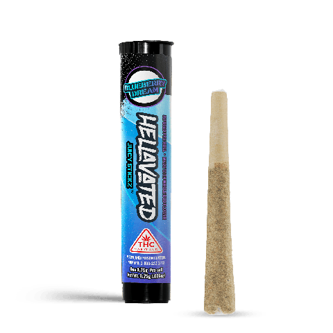 Hellavated | Juicy Stickz | Infused PreRoll | - Blueberry Dream | 0.75g Single