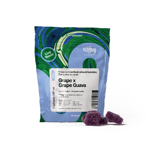 MFNY | Grape x Grape Guava | Live Resin Gummies | 10pk | 100mg