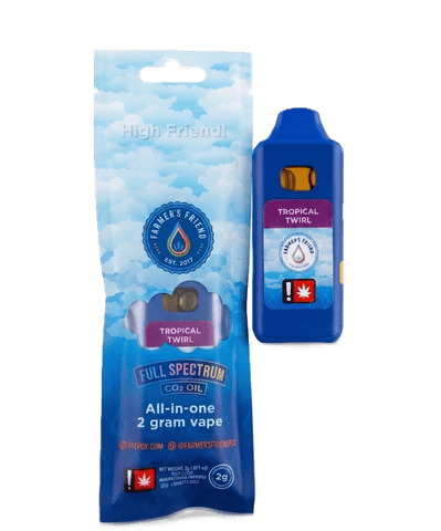 REFINED CANNABIS OIL CART | TROPICAL TWIRL | INDICA | 2 GRAMS | DISPOSABLE
