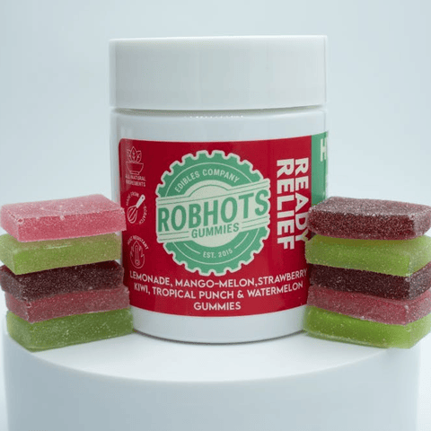 Robhots Ready Relief Gummies 1000mg-THC : 500 CBD : 500mg-CBG - MED