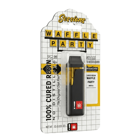 CURED RESIN CARTRIDGE | WAFFLE PARTY | INDICA | 1 GRAM | DISPOSABLE