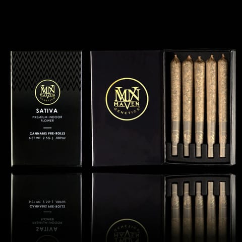 Maven Genetics | Orange Bellini | Preroll | Sativa | 5pk | 2.5g