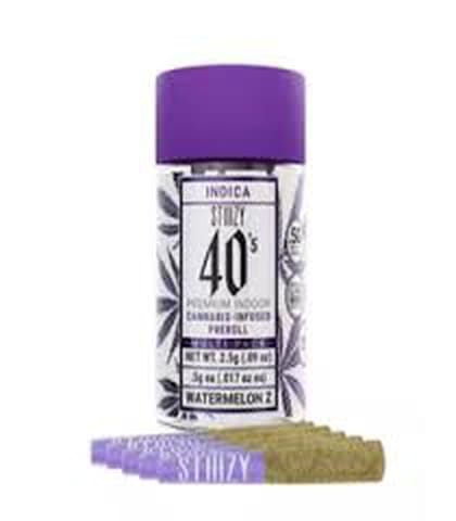 STIIIZY 40's | Watermelon Z (I) | .5g x 5 Infused Preroll Joints