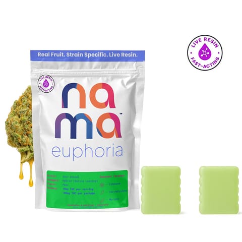Nama - Euphoria Gummies 2pk 100mg - Sour Diesel