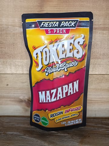 5 Pack Tokees Mazapan Rosin Infused .5 Gram Spiral Joints