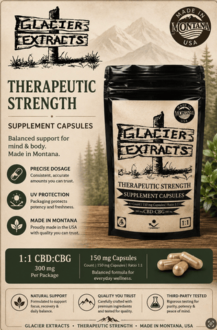 Glacier Extract 1:1 CBD/CBG MCT Oil Capsules 4ct
