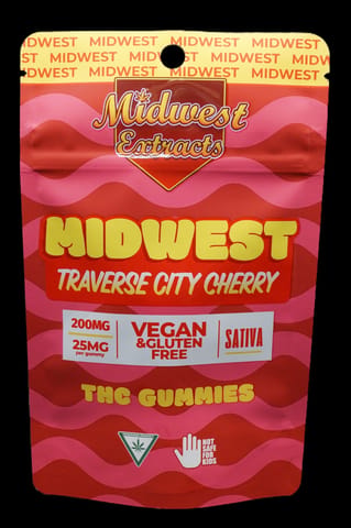 Midwest Extracts Traverse City Cherry 200mg Gummy 8pk