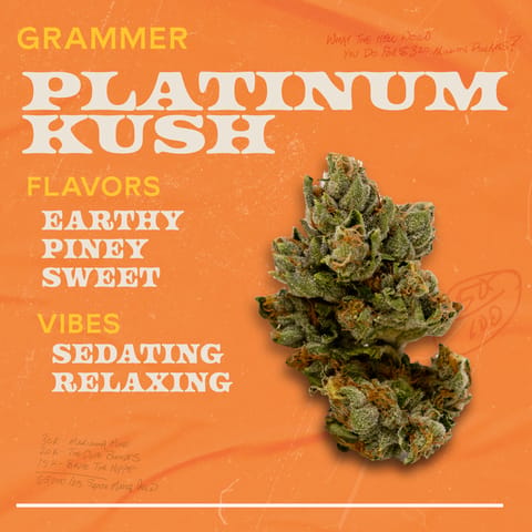 Platinum Kush - 1g Grammers Flower