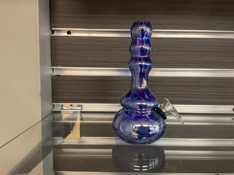 Blue Slim Glass Bong