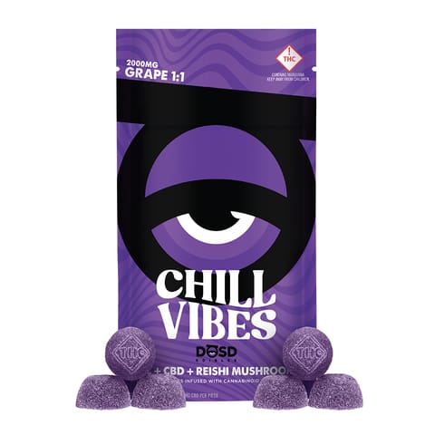 DOSD Nano Vibes | Chill Vibes - Grape 1:1 2000mg Med
