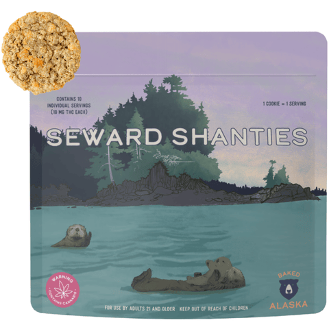 Seward Shanties (100mg) Indica Cookies 10pk by Baked Alaska