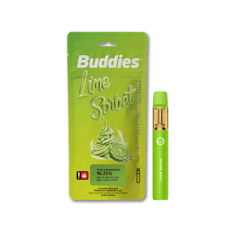 Lime Sorbet 1g Flavored Disposable (Buddies)