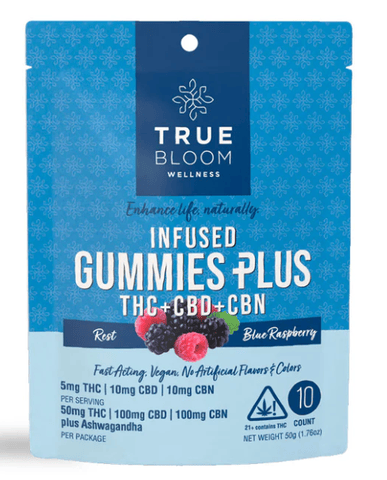 Rest Gummies Plus Ashwagandha - 5mg THC 10mg CBD 10mg CBN - 10ct - Regular
