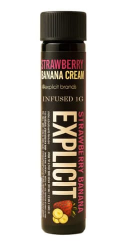 KB - EXPLICIT - INFUSED PREROLL - STRAWBERRY BANANA CREAM - 1G